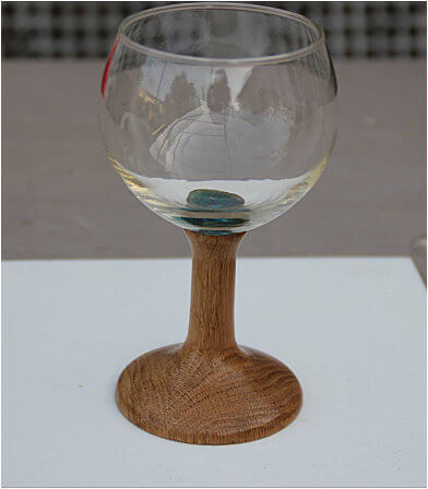 Verre à pied bois